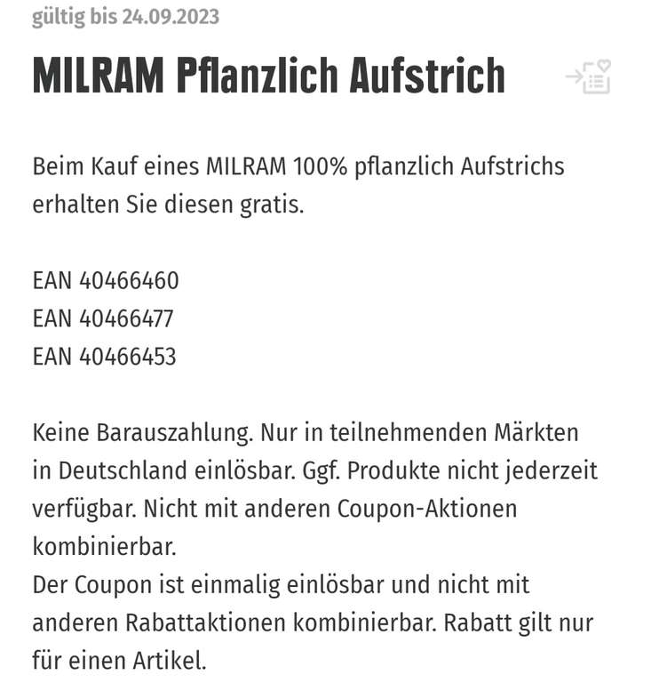 [Edeka App Bundesweit] GRATIS Milram Pflanzlich Aufstrich