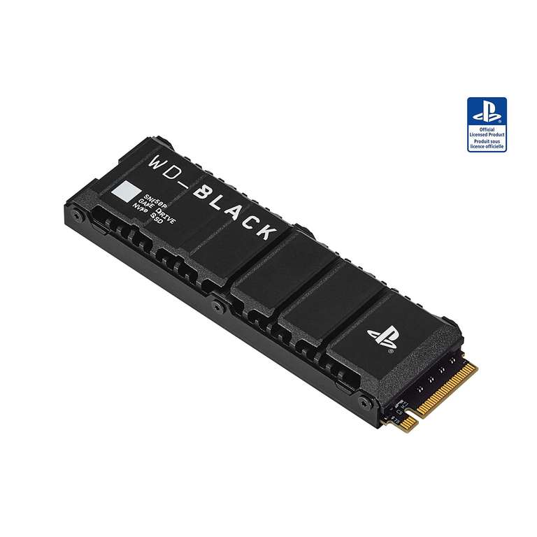 WD_BLACK SN850P NVMe mit Heatsink für PS5 Konsolen, 4 TB, Gaming SSD, Schwarz