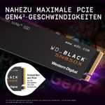 WD_BLACK SN850X NVMe SSD 2 TB interne SSD (Gaming Speicher, PCIe Gen4-Technologie, Lesen 7.300 MB/s, Schreiben 6.600 MB/s)