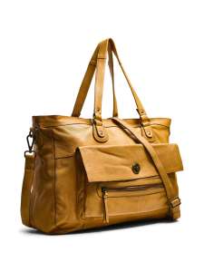 [PRIME] Pieces Totally Royal Leather Travel Bag Noos Weekender, Handtasche braun