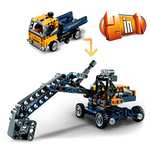 LEGO 42147 Technic Kipplaster Spielzeug, 2in1-Set mit Konstruktions-Modell und Bagger-Spielzeug (Abholstation oder Prime)