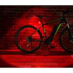 (PRIME) FISCHER Fahrrad-Beleuchtungsset, Front- und Rückleuchte, mit Akku, USB-Ladefunktion und Leuchtfunktionen, Spritzwasserschutz