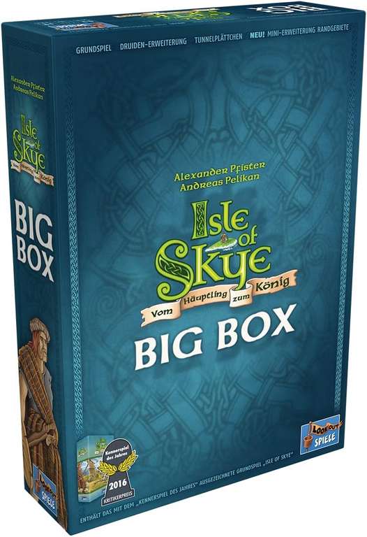 Isle of Skye: Big Box | Brettspiel für 2-5 Personen ab 8 Jahren | ca. 60 Min. | BGG: 8.0 / Komplexität: 2.20 | Kennerspiels des Jahres 2016