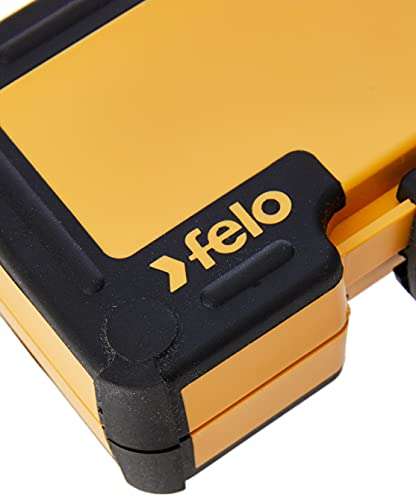 Felo Werkzeugsatz XS 18 1/4' mit Miniratsche, Bits, Steckschlüsseleinsätzen und Zubehör, 18-tlg (Prime)