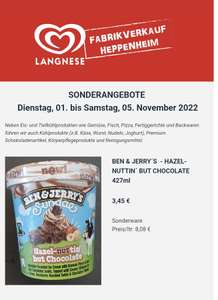 [Lokal: Heppenheim] 20x Magnum Double Gold Caramel 3€, Fillegro Backfisch 1,49€, Ben & Jerrys 3,45€