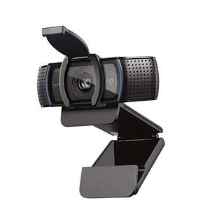 Logitech C920s HD PRO Webcam, Full-HD 1080p, 78° Blickfeld, Autofokus, Belichtungskorrektur, USB-Anschluss, Abdeckblende, Schwarz