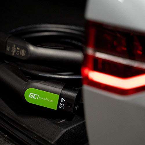 Green Cell GC Typ 1 Ladekabel für EV Elektroautos PHEV | 3.6kW | 7m | 16A | Typ 1 auf Typ 2 | 1-Phasig (Amazon Prime)