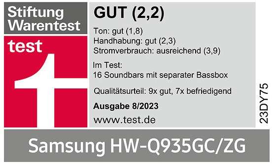 Soundbar Samsung mydealz 9.1.4 HW-Q935GC |