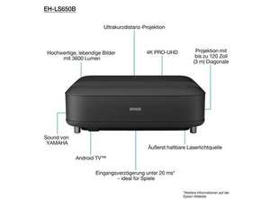 UNIDAYS only - Epson EH-LS650B/W Ultrakurzdistanz UST Projektor Beamer - UNIDAYS only