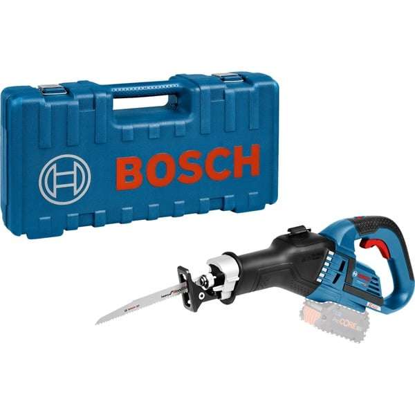 Bosch Professional Akku-Säbelsäge GSA 18V-32 solo, 18Volt (blau/schwarz, ohne Akku und Ladegerät, im Koffer) Pro Deal Kat. A - The Beast