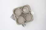 4 x Staub Dessertschale Snackschale Tapas-Set aus Keramik [21,5cm x 21,5cm] | 4er-Set inkl. Fiduciashop-Reinigungstuch