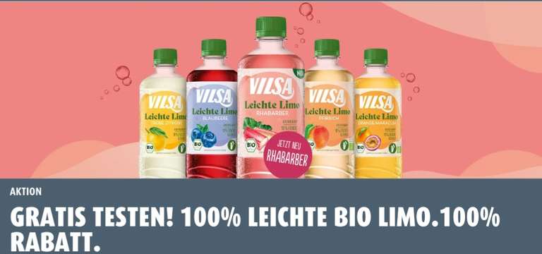 [GzG] Vilsa Leichte Bio Limo Gratis Testen (01.05. - 31.07.)