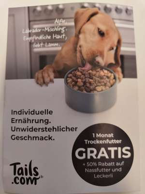 Trockenfutter Tails.com (2€ Versand)