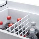 Coca-Cola MT48W Kühlbox | 48 Liter, auf Rollen, passend für ganze Getränkekiste, thermo-elektrisch, 12 V & 230 V