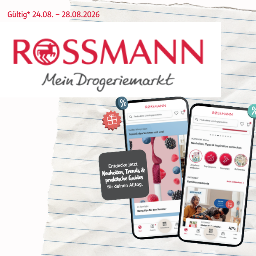 [ROSSMANN] Aktionswoche KW35 (24.-28.08.2026) | App: 20 % auf alle Deos und Duschen von NIVEA, 20 % auf Windeln von Pampers