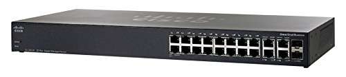 Cisco Small Business SG300-20 L3 Managed Switch 18x RJ45 + 2x RJ45/SFP (UK Modell)