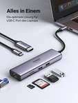UGREEN USB C Hub 7-in-1 USB C Adapter mit 4K 60Hz HDMI, Ethernet LAN RJ45, 100W Power Delivery, SD&microSD, 2 USB-A 5Gbps Datenports