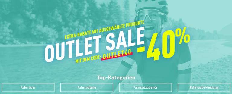 Fahrrad.de Outlet Sale -40% auf bereits reduzierte Artikel / Beispiel: Giant Trance 1, Giant Reign Advanced Pro 2, DT Swiss ARC Wide 1400