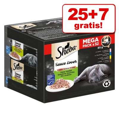 Preisfehler Katzenfutter 25 + 7 gratis! 32 x 85 g Sheba