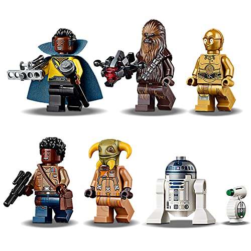 [Amazon Prime]LEGO 75257 Star Wars Millennium Falcon, Raumschiff-Spielzeug mit 7 Figuren, Finn, Chewbacca, Lando Calrissian, Boolio,