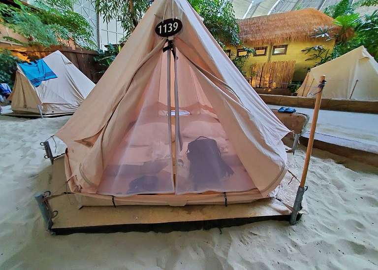 Tropical Islands Gutschein: 2 Tage Eintritt + Nacht im Safari-Zelt inkl. Frühstück für 118€ für 2 Personen