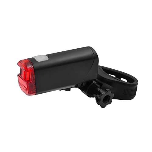 Fischer Fahrrad LED-Rücklicht mit Batterie und Universalhalter, Spritzwasserschutz nach IPX4, StVZO-zugelassen (PRIME)