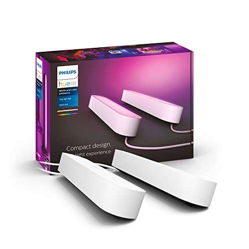 PRIME - Personalisiert - Philips Hue White & Color Ambiance Play Lightbar Doppelpack weiß 2x490lm