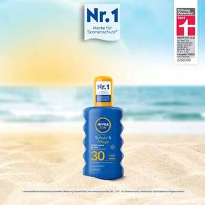 [Amazon Prime] NIVEA SUN Schutz & Pflege Sonnenspray LSF 30 | 200 ml | Sonnencreme Spray für nur 5,40 € | Stiftung Warentest SEHR GUT 1,5