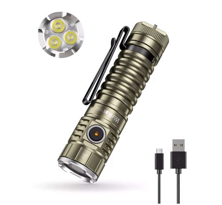 Wurkkos TS21, Taschenlampe mit USB-C und 3500lm