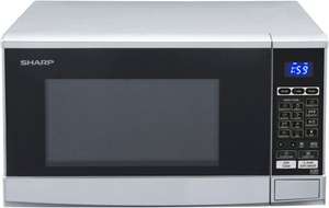 Sharp R670S 2in1 Mikrowelle silber mit Grill 20L Automatik-Programme Timer
