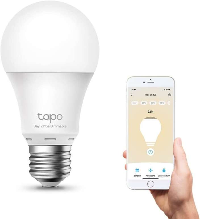 [B-Ware] 3x TP-Link Tapo Smart Leuchtmittel/Glühbirne E27 L530E, L520E oder L510E für 9,99 € inkl. Versand