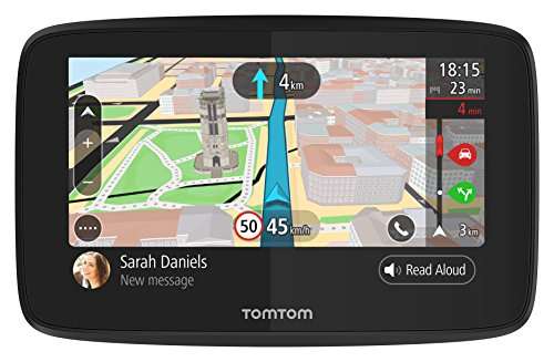 TomTom Navigationsgerät GO 520 (5 Zoll, Stauvermeidung dank TomTom Traffic, Karten-Updates Welt, Updates über Wi-Fi, Freisprechen) für 129€