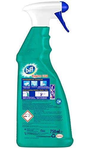 Biff Hygiene Total, Badreiniger, 750 ml, Sprühflasche, für alle Oberflächen im Bad (10% Coupon + Spar-Abo Prime)