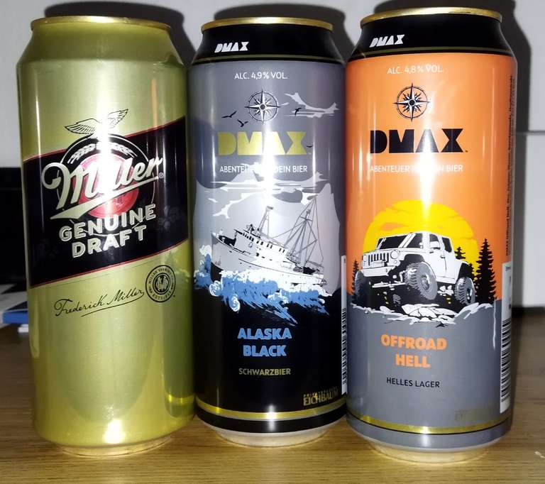 Penny - DMAX Bier für 0,49€ und Miller Genuine Draft für 0,59€ VGP 0,89€
