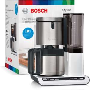 Bosch Styline TKA8A681 Kaffeemaschine mit Edelstahl-Thermoskanne (1100W, 1.1l = ~12 Tassen, Timer, Abschaltautomatik, Entkalkungssystem)