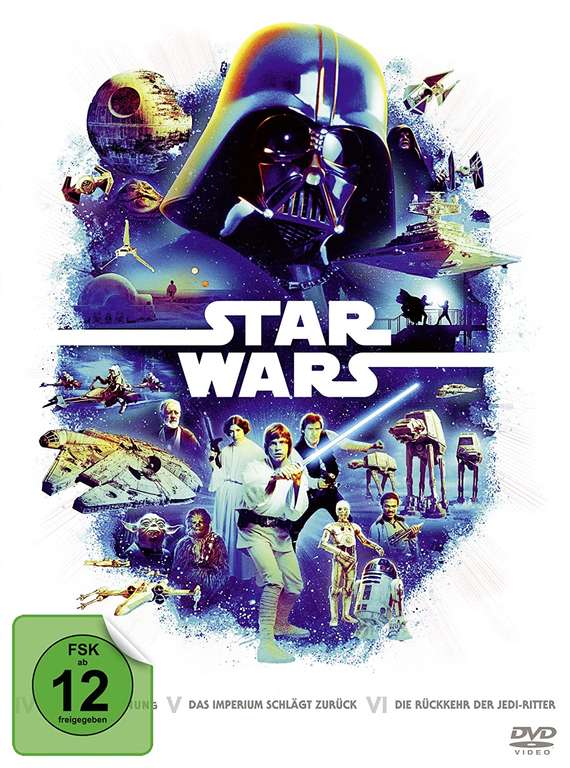 Star Wars Trilogie – Episode I – III & Episode IV – VI (je 6 Blu-ray) für je 19,99€ | Episode VII – IX für 20,79€