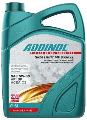 5 Liter Addinol GIGA LIGHT MV 0530 LL 5W-30 Motoröl für effektiv 30,49 Euro