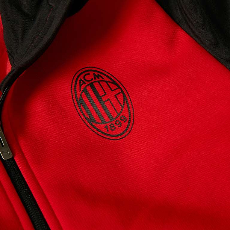 AC Mailand PUMA Herren Kapuzensweat-Jacke (68% Baumwolle, Größen S + M)