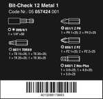Wera Bit-Check 12 Metal, 12-teilig für 8,71€ (Prime)