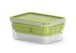 Emsa N10716 Clip & Go Lunchbox | 2,2 L | Mit 3 Einsätzen | Eine Dose und Teller | To Go | 100 % dicht (PRIME)