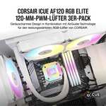 Corsair iCUE AF120 RGB ELITE 120mm PWM Dreifach-Lüfter-Kit bei Amazon