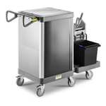 109° - Kärcher FM ExpertPro 50/W Tp Reinigungswagen – kompakt, 2×6-l-Eimer, 2×16-l-Schubladen & höhenverstellbarer Griff
