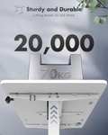 [ Amazon Bestpreis ] JUMMICO Höhenverstellbarer Schreibtisch 120x60 cm Elektrisch höhenverstellbar in weiß (SAILI STORE)
