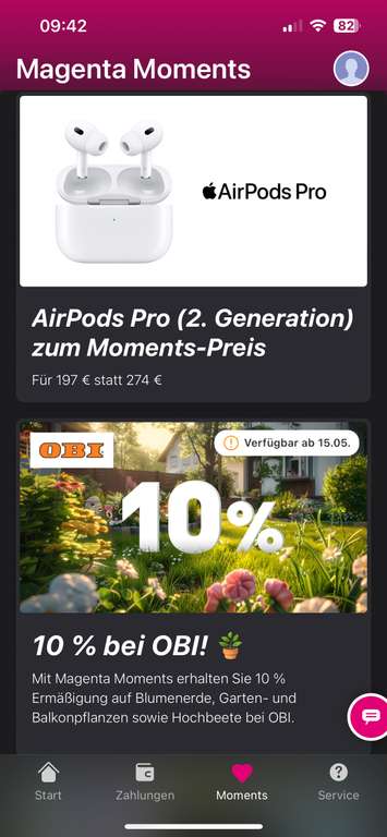 [Telekom Magenta Moments] Apple AirPods 2 97€, AirPods 3 147€ - Apple AirPods Pro 2 197€