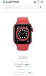 Apple Watch Series 6 44mm GPS Rot Sportarmband Zustand „Wie neu“