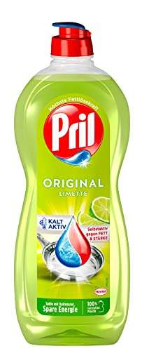 [PRIME/Sparabo] Pril 5 Plus Original Limette, Handgeschirrspülmittel, 675 ml, mit selbstaktiver Fettlösekraft