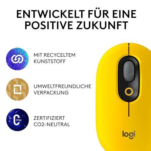 [Prime] Logitech Pop Mouse (Bluetooth Maus, Multidevice)