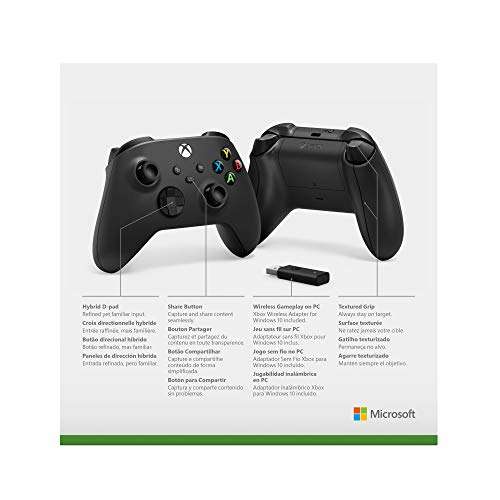 Xbox Wireless Controller M für PC + Wireless Adapter für 49,49€