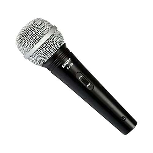 Shure SV 100 W-Mikrofon SV100W, Schwarz, Dynamisches Mikrofon mit 600 Ohm, Nierencharakteristik @Prime