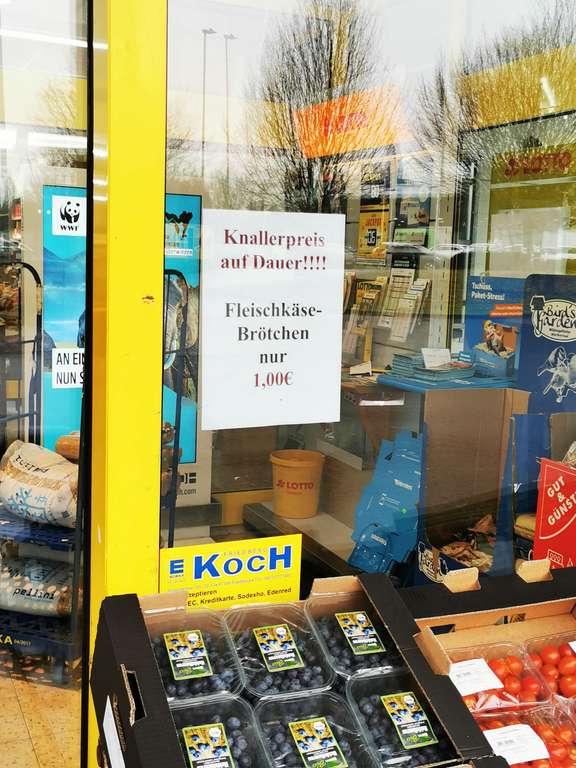 [Lokal] Edeka Friedberg (Hessen) Fleischkäsebrötchen 1,00 €